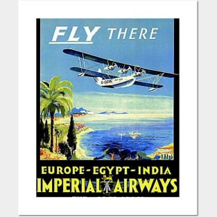 Imperial airways Vintage Travel and Tourism Advertising Print Posters and Art